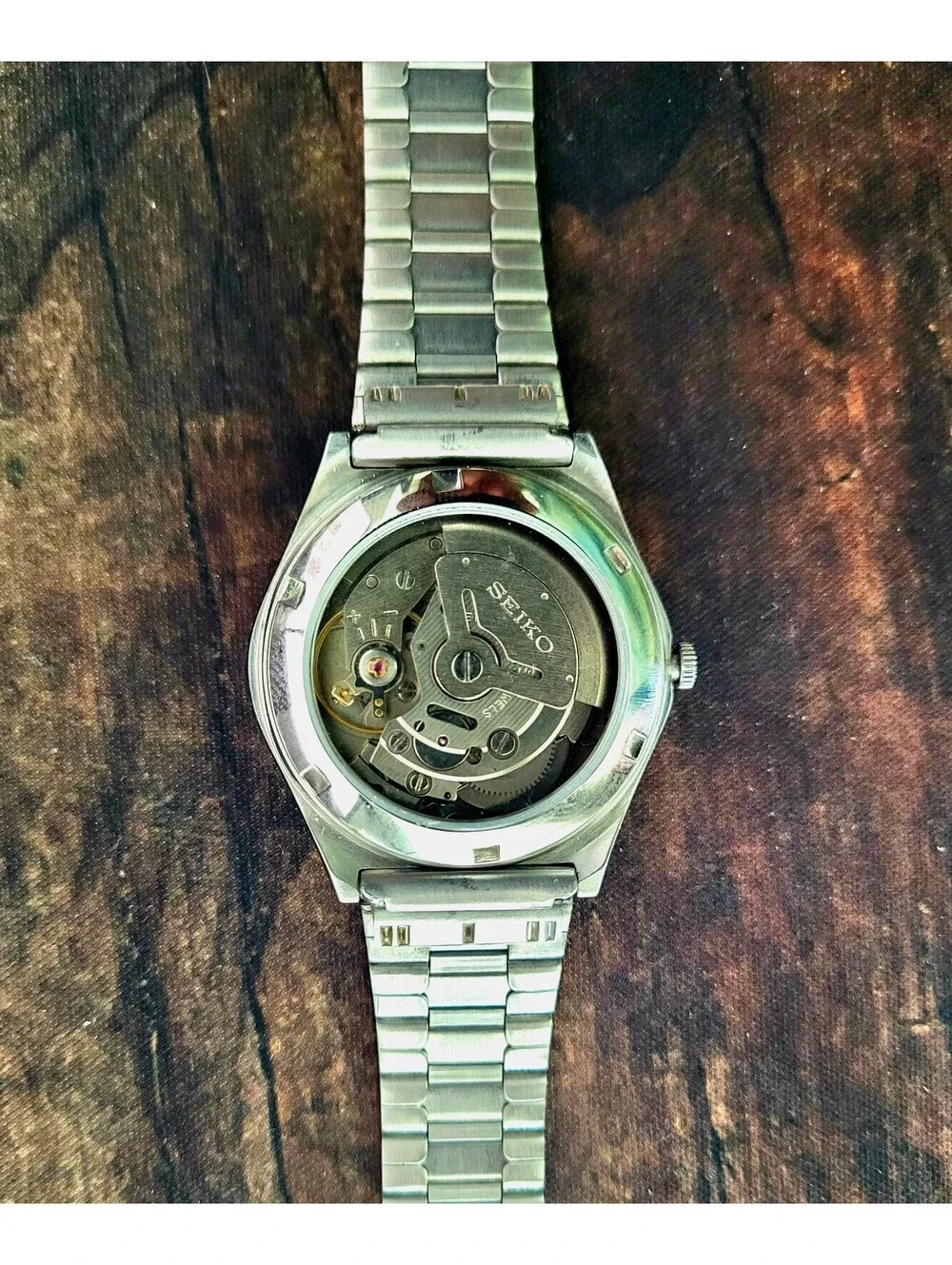 Rare Vintage Retro Seiko Geo Dial Date Mens Watch Exb Mod